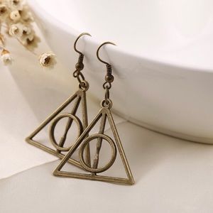 Bronze Deathly Hallows Earrings